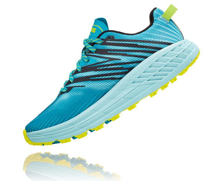 Hoka One One Speedgoat 4 Trailskor Dam - Turkos - RYXLW-0815